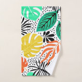 Motif de feuilles (Serviette à main)