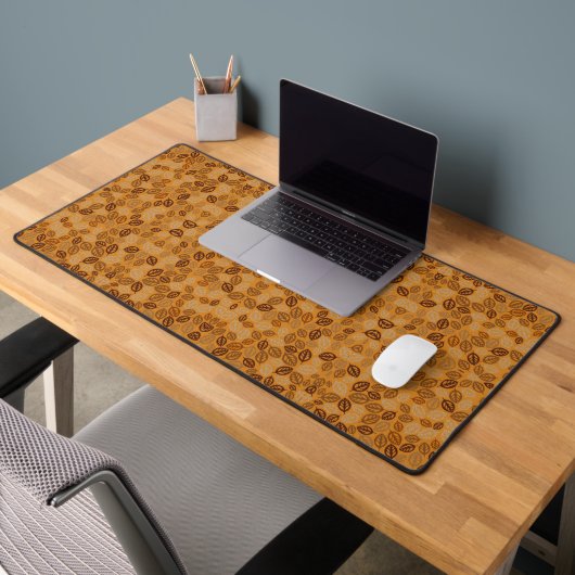 Motif de feuilles brunes mignonnes (Bureau 2)