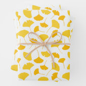 Motif de feuilles de Ginkgo jaune (En situation)