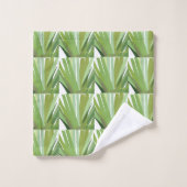 Motif de feuilles de jungle tropicale (Gant de toilette)