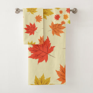 Motif de feuilles d'érable colorées d'automne 
