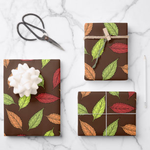 Motif de feuilles, feuilles colorées, feuilles d'a