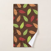 Motif De Feuilles, Feuilles Colorés, Feuilles D'Au (Serviette à main)