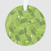 Motif de feuilles vertes (devant)