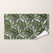Motif de feuilles vertes (Serviette à main)