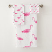 Motif de Flamant rose d'aquarelle (En situation)