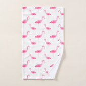 Motif de Flamant rose d'aquarelle (Serviette à main)