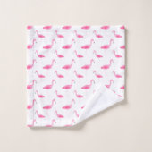 Motif de Flamant rose d'aquarelle (Gant de toilette)