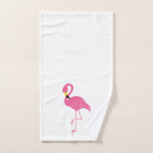 Motif de Flamants roses d'amusement (Serviette à main)