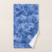 Motif de fleur de ne m'oubliez pas (Serviette à main)