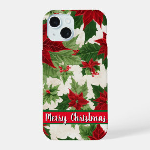Motif de fleur de Poinsettia de Noël