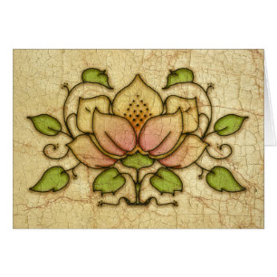 Motif de fleur et de vigne