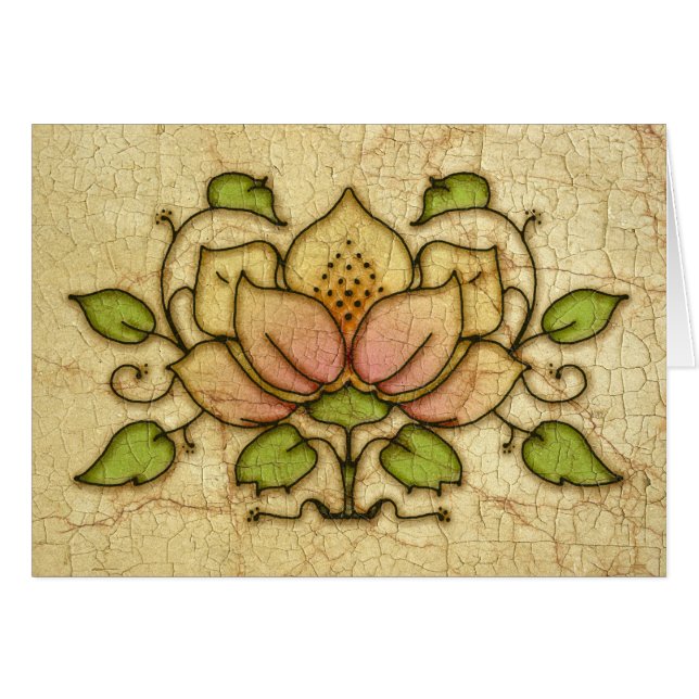 Motif de fleur et de vigne (Devant horizontal)