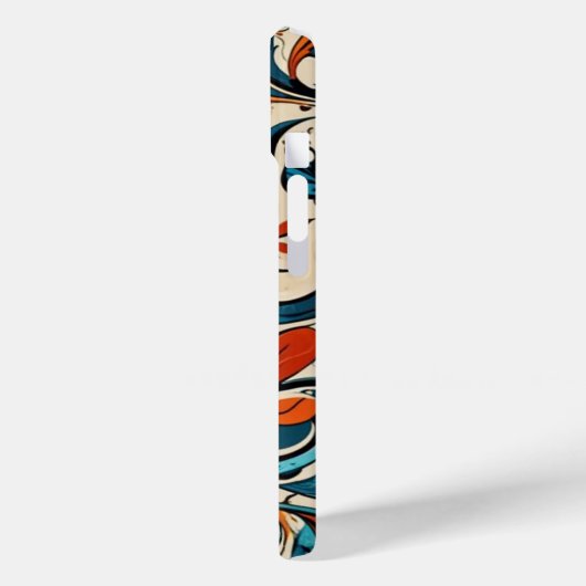 motif de fleur iPhone 15 Coque (Verso / Gauche)