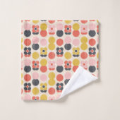 Motif de fleur moderne de la moitié du siècle (Gant de toilette)