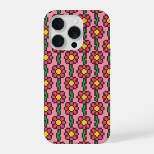 Motif de fleur pixel 8 bits (Verso)