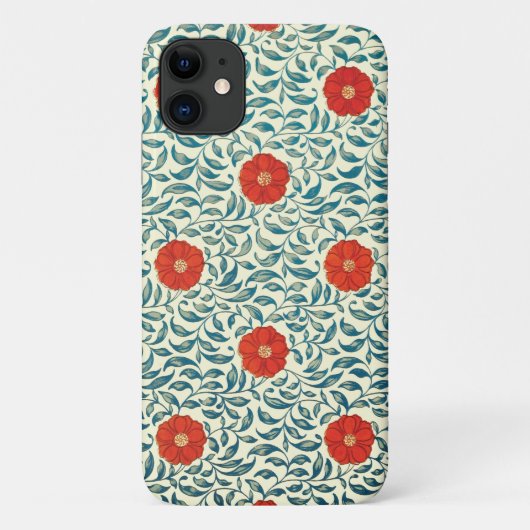 Motif de Fleur Rouge Design-1 iPhone / coque ipad (Dos)