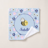 Motif de fleur simple mignon (Gant de toilette)