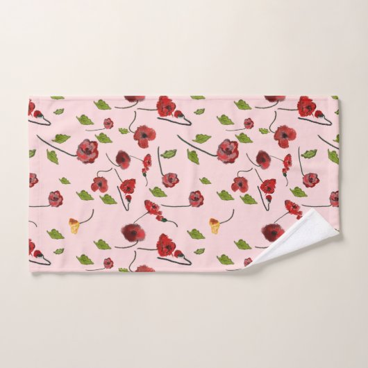 motif de fleurs (Serviette à main)