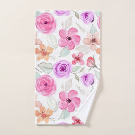 Motif de fleurs (Serviette à main)