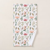 Motif de fleurs à l'aquarelle (Serviette à main)