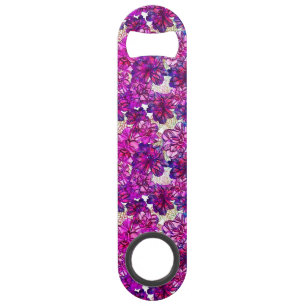 Motif de fleurs abstrait de rose et de pourpre