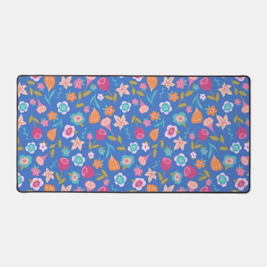 motif de fleurs abstraites colorées (Recto)