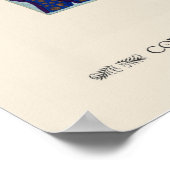 Motif de fleurs Art déco papier au pochoir (Coin)