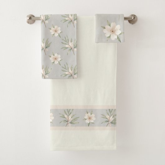 Motif de fleurs blanches élégantes (En situation)