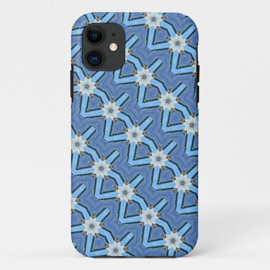 motif de fleurs blanches en diagonale coque (Dos)