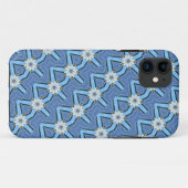 motif de fleurs blanches en diagonale coque (Dos (Horizontal))