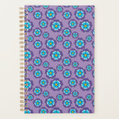 Motif de fleurs bleu violet (Devant)