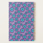 Motif de fleurs bleu violet (Dos)