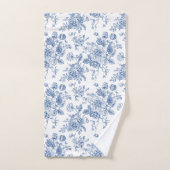 Motif de fleurs bleues (Serviette à main)