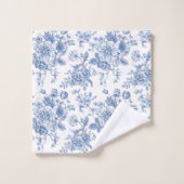 Motif de fleurs bleues (Gant de toilette)