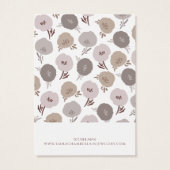 Motif de fleurs bouchées (Dos)