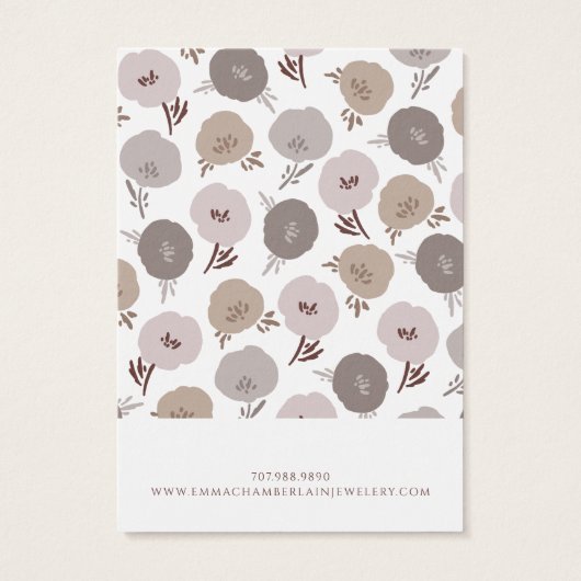 Motif de fleurs bouchées (Dos)