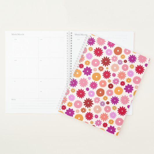 Motif de fleurs colorées (Devant avec enveloppe)