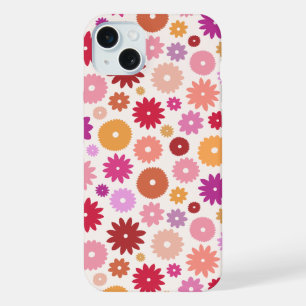 Motif de fleurs colorées