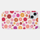 Motif de fleurs colorées (Verso Horizontal)