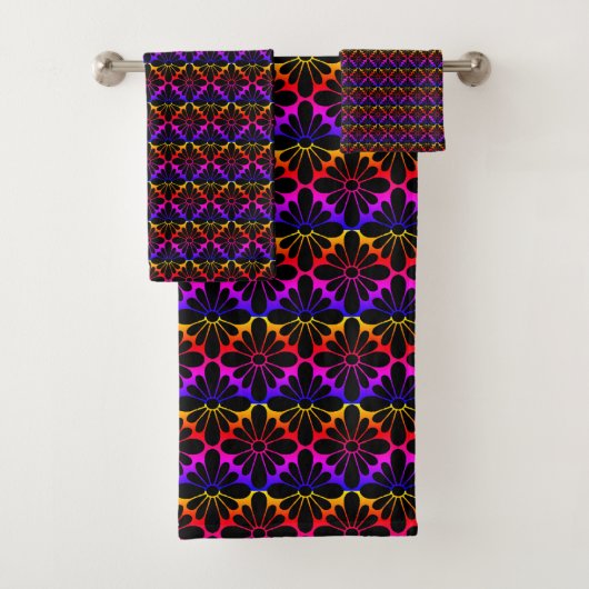 Motif de fleurs Concho arc-en-ciel (En situation)