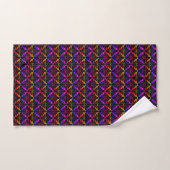 Motif de fleurs Concho arc-en-ciel (Serviette à main)