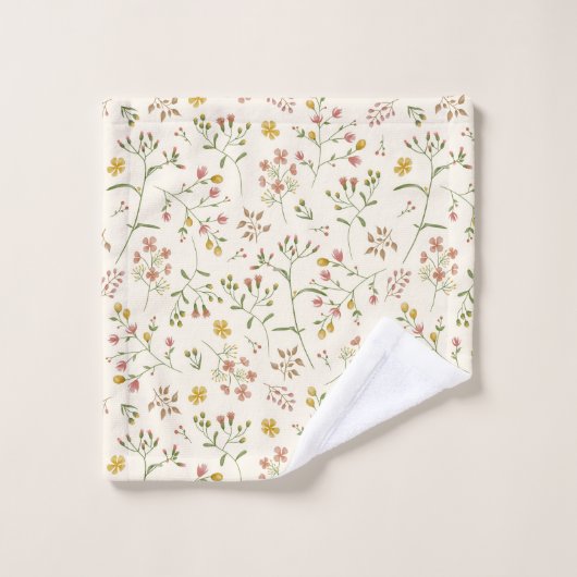 Motif de fleurs d'aquarelle (Gant de toilette)