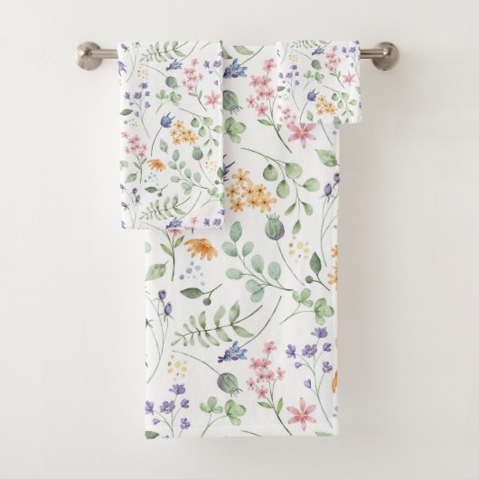 Motif de fleurs d'aquarelle (En situation)