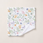 Motif de fleurs d'aquarelle (Gant de toilette)