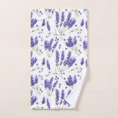 Motif de fleurs d'aquarelle de lavande (Serviette à main)