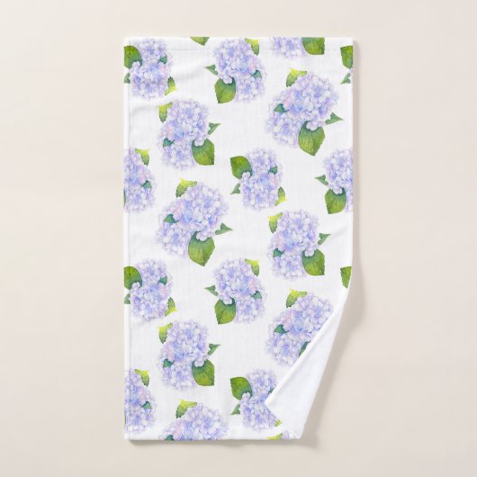 Motif de fleurs d'aquarelle Hydrangea (Serviette à main)