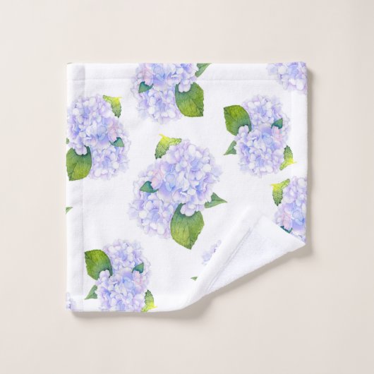 Motif de fleurs d'aquarelle Hydrangea (Gant de toilette)
