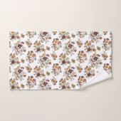 Motif de fleurs de Boho rétro (Serviette à main)