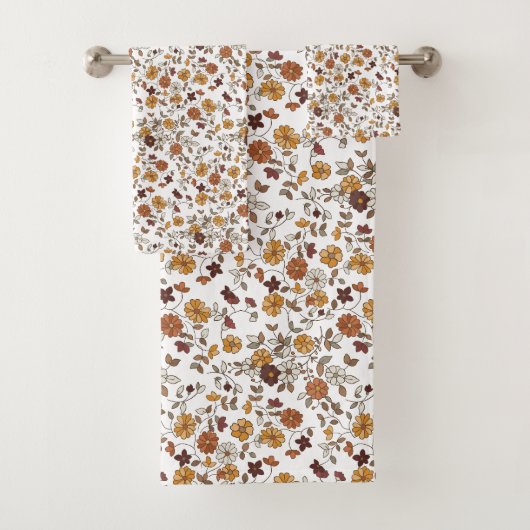 Motif de fleurs de Boho rétro (En situation)